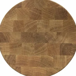 Rund skärbräda 30 cm, naturoljad ek