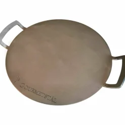 Runt pizzastål med grepp, 49 cm.
