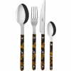 Sabre Bistrot Sköldpadda bestickset 4 delar, faux-sköldpadd