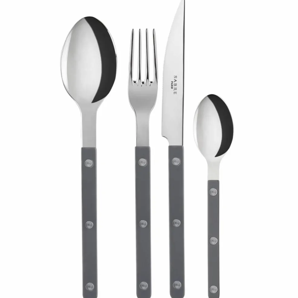 Sabre Bistrot Solid bestickset 16 delar, svart
