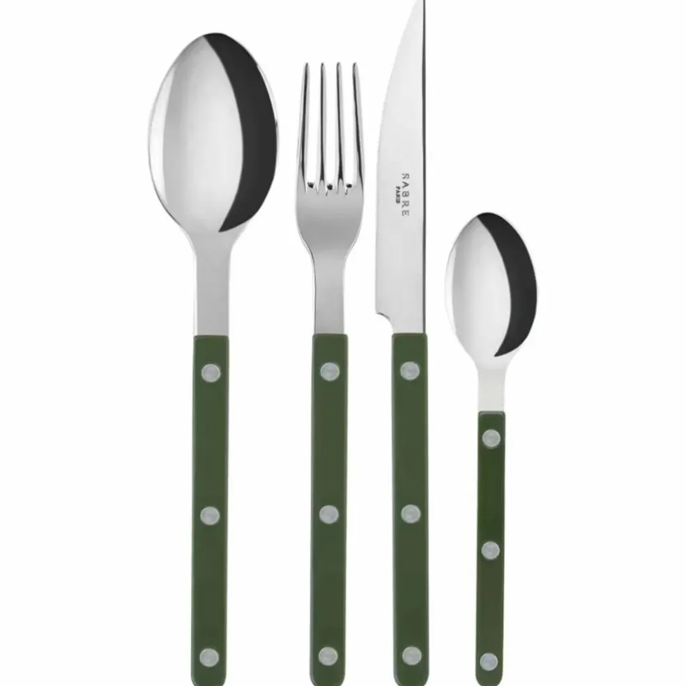 Sabre Bistrot Solid bestickset 16 delar, svart