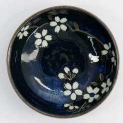 Sakura ramenskål 19 cm, koboltblå