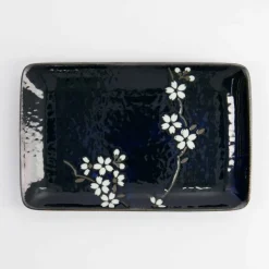 Sakura tallrik 20 × 13 cm, koboltblå
