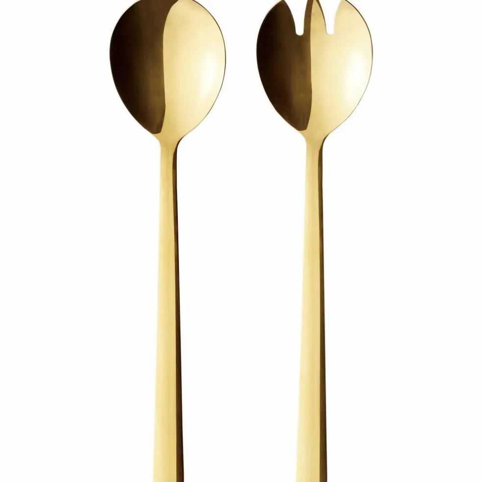 Salladsbestick guld 2 delar
