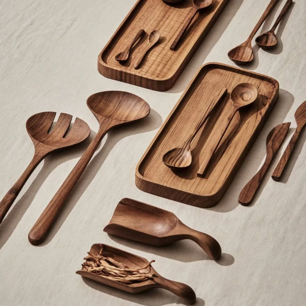 Salladsbestick, teak