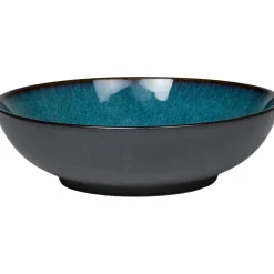 Salladsskål 24 cm svart/grön