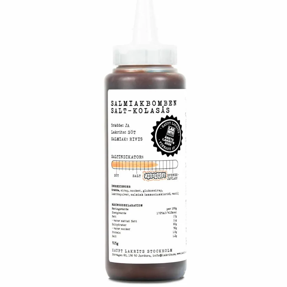 Salmiakbomben salt-kolasås 315 gram