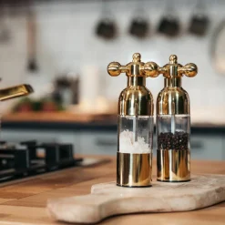 Salt- och pepparkvarn, borstat stål