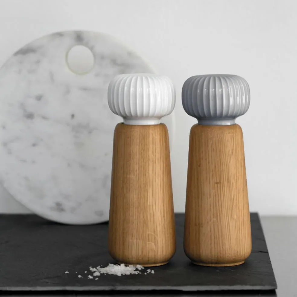 Salt- och Pepparkvarn 18,5 cm Vit