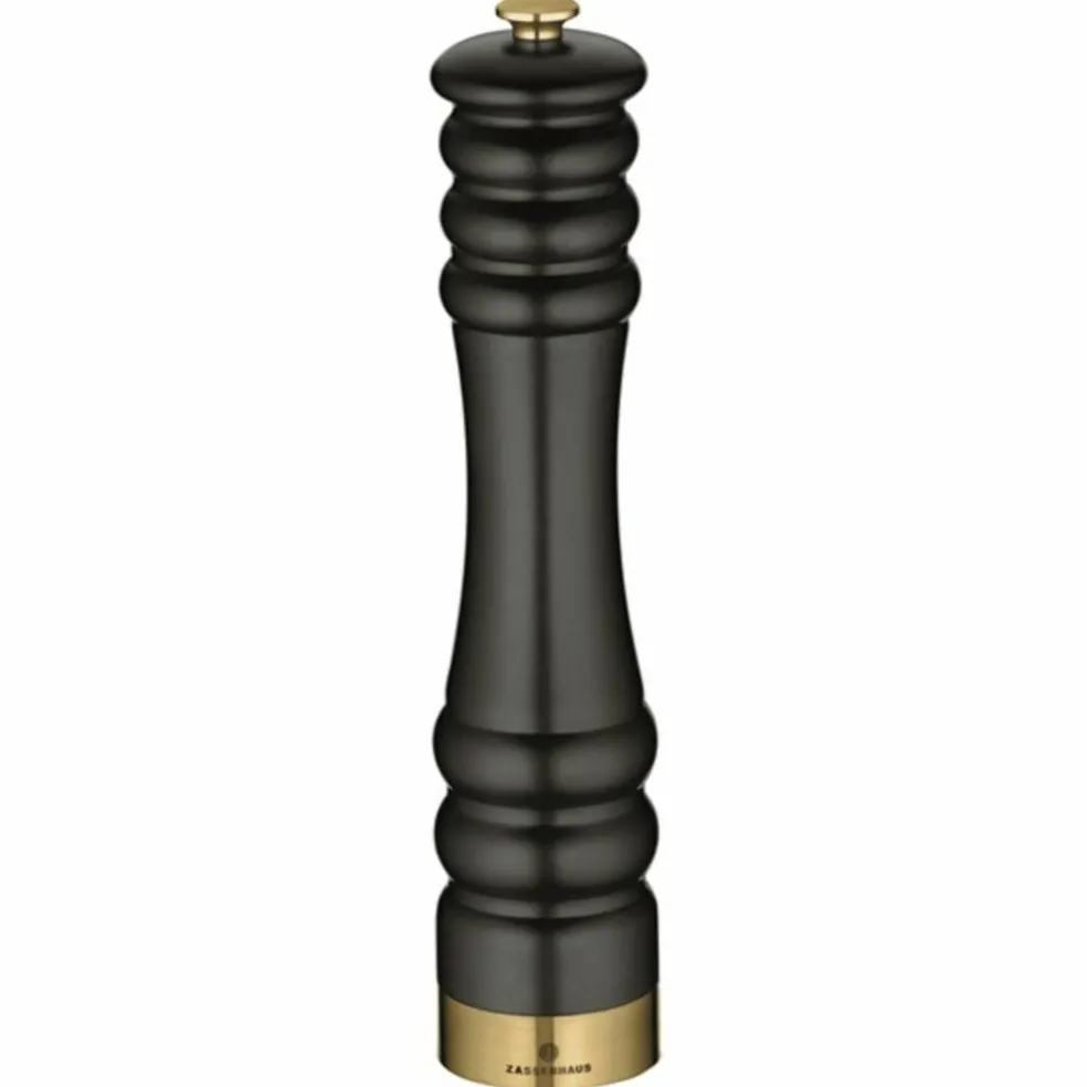 Salt-/Pepparkvarn München Matt svart/guld 25 cm