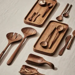 Saltsked, teak