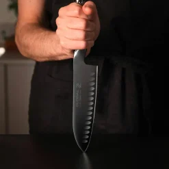 Santokukniv med DLC-beläggning 18 cm, olive