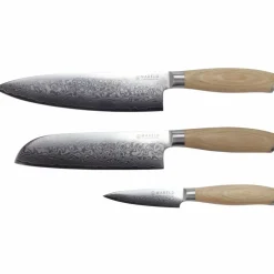 Santoku knivset, 3 knivar