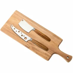 Sany serveringsbräda 41x15 cm + 2 st ostknivar