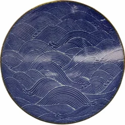 Seigaiha Blue skål 24,5 cm