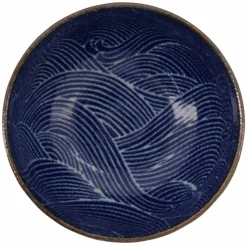 Seigaiha Blue skål 13 cm