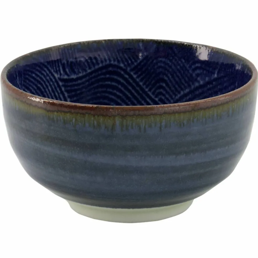 Seigaiha Blue skål 13 cm