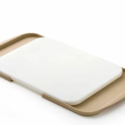 Separa skärbräda med brickor, gul