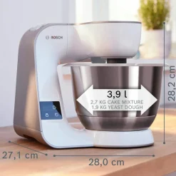 Serie 4 MUM5XW20 köksmaskin, 1000 W, vit/champagne