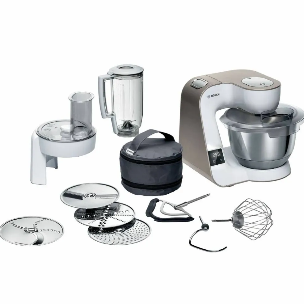Serie 4 MUM5XW20 köksmaskin, 1000 W, vit/champagne