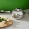 316 Series wok med lock 22 cm, rostfritt stål
