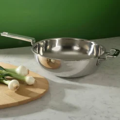 316 Series wok med lock 22 cm, rostfritt stål