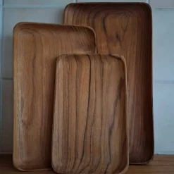 Serveringsbricka large 30 x 20 cm, teak