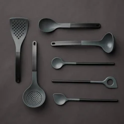 Serveringssked 29 cm, svart