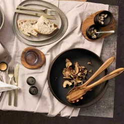 Serveringsskål metallisk brun