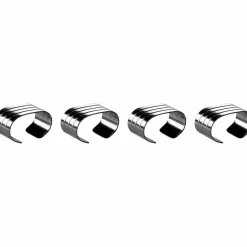 Servettring 4-pack, rostfritt stål