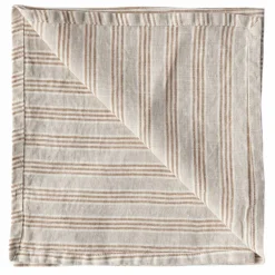 Servett 45x45 cm, hazelnut stripe
