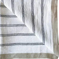 Servett 50x50 cm, natural stripe