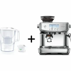 SES878BSS0 The Barista Pro espressomaskin + Brita Aluna filterkanna