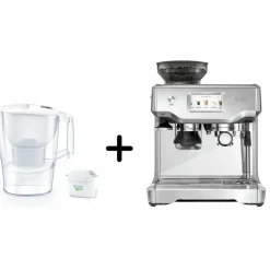 SES880BSS The Barista Touch™ Espressomaskin + Brita Aluna filterkanna