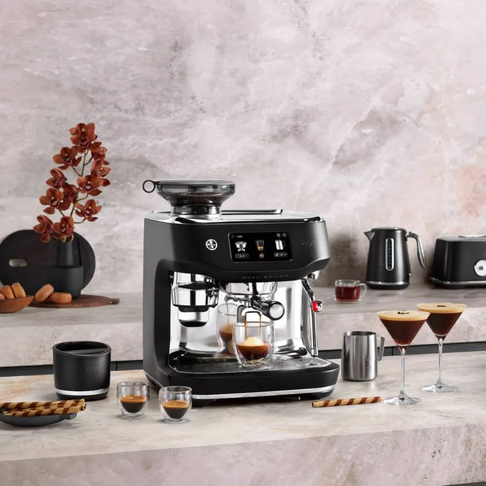 SES995BTR Oracle Dual Boiler espressomaskin, black truffle