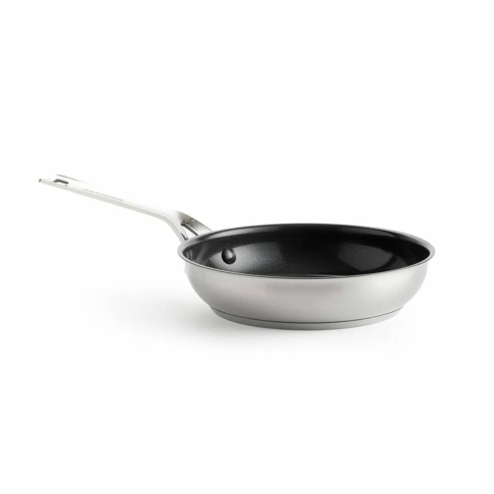 Set med stekpannor 20 cm + 24 cm + 28 cm, rostfritt stål