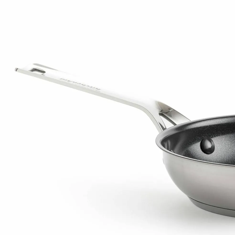 Set med stekpannor 20 cm + 24 cm + 28 cm, rostfritt stål