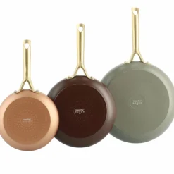Shades stekpanneset 3 delar, copper/chocolate brown/quartz grey