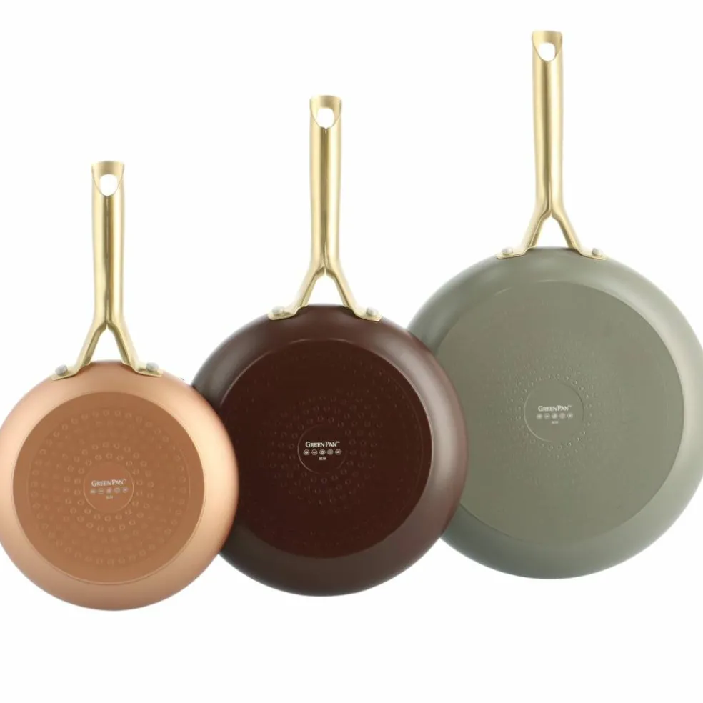 Shades stekpanneset 3 delar, copper/chocolate brown/quartz grey