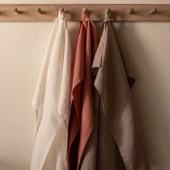 Sienna kökshandduk linne 70 × 50 cm 2-pack, taupe