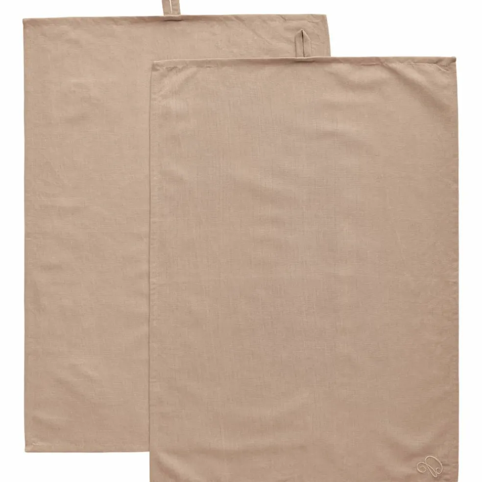 Sienna kökshandduk linne 70 × 50 cm 2-pack, grön