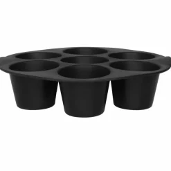 Silikonform för muffins till airfryer, svart