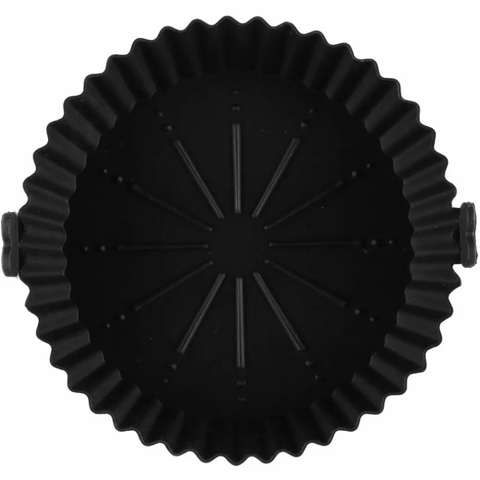 Silikonform till airfryer 18,5x14,5 cm, svart