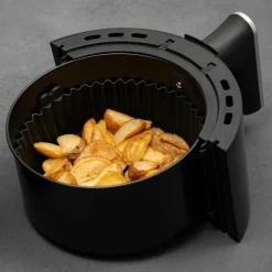 Silikonform till airfryer 18,5x14,5 cm, svart