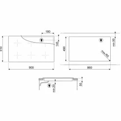 SIM3964N Induktionshäll 90 cm med EVO Slider, 90 cm
