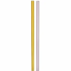 Sipsavor sugrör 2-pack, rosa/gul