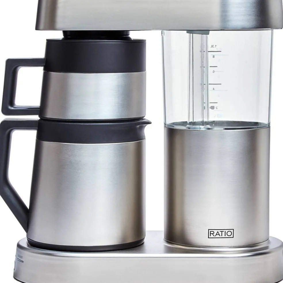 Six kaffebryggare 1,25 liter, rostfritt matt stål