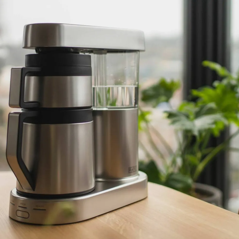 Six kaffebryggare 1,25 liter, rostfritt matt stål