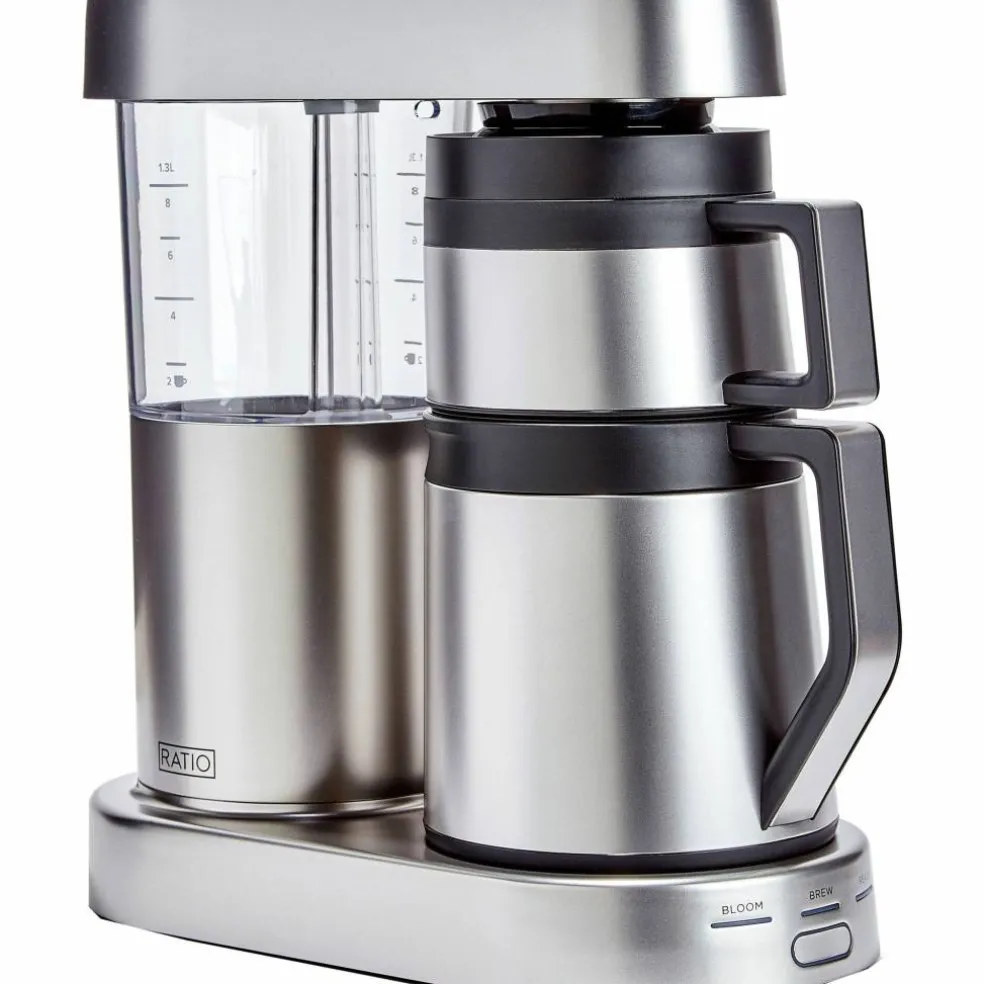 Six kaffebryggare 1,25 liter, rostfritt matt stål