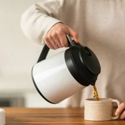 Six kaffebryggare 1,25 liter, vit